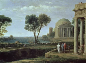 Landschaft mit Aeneas in Delos, 1672